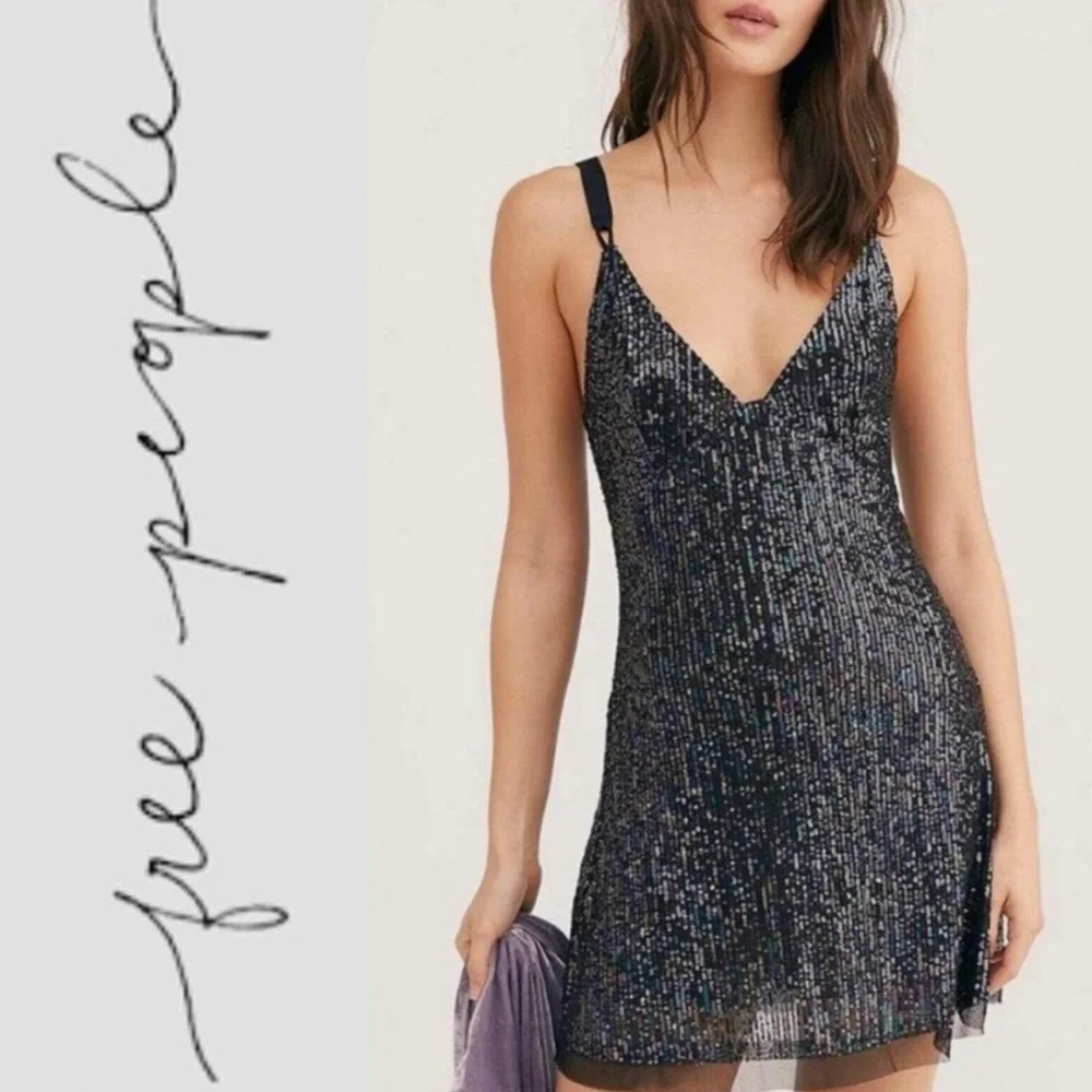 Free People | Dresses | Free People Black Sequin Dress | Poshmark Free People | Dresses | Free People Black Sequin Dress | Poshmark